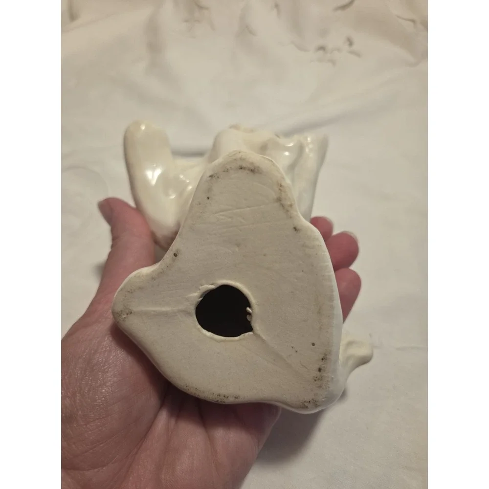 Vintage Ceramic Happy Cat Figurine - 40s Or 50s Made In Japan